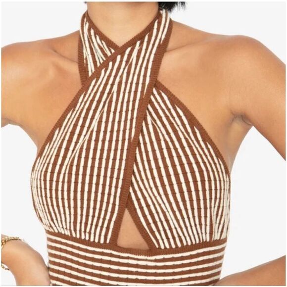 Callahan Knitwear Halter Dress - Picture 2 of 12